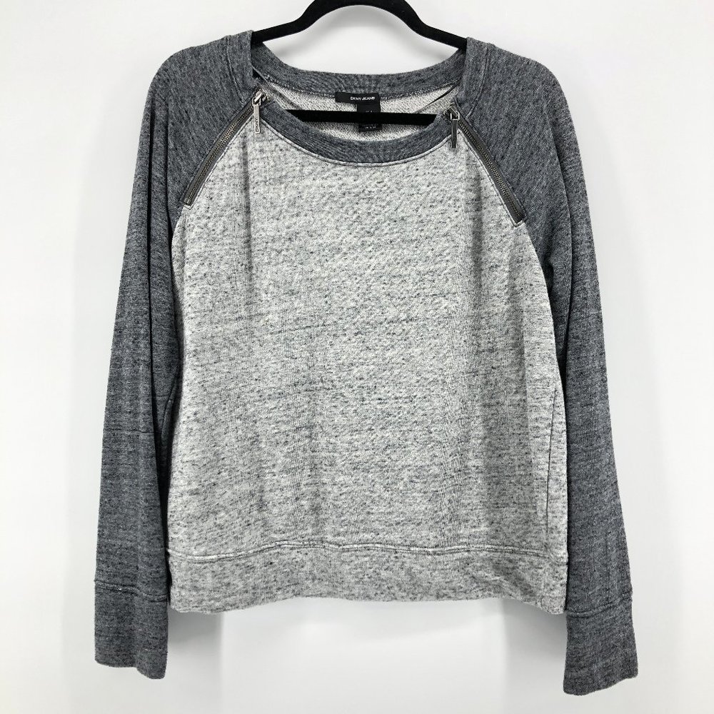 DKNY Gray Lounge Zipper Sweatshirt